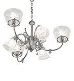 30"W Gas & Electric 6 Lt Chandelier