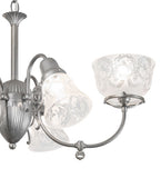 30"W Gas & Electric 6 Lt Chandelier