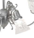 30"W Gas & Electric 6 Lt Chandelier
