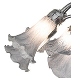 24"W Gray Tiffany Pond Lily 12 Lt Chandelier