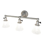 24"W Revival Wreath & Garland 3 Lt Vanity Light
