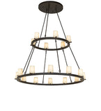 64"W Loxley 18 Lt Two Tier Chandelier