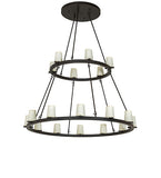 64"W Loxley 18 Lt Two Tier Chandelier