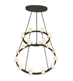 64"W Loxley 18 Lt Two Tier Chandelier