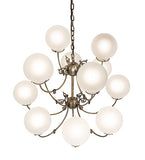 40"W Revival Gas & Electric 12 Lt Chandelier