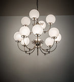 40"W Revival Gas & Electric 12 Lt Chandelier