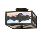 10"Sq Trout Flushmount