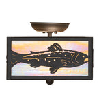 10"Sq Trout Flush Mount