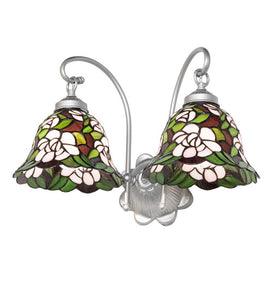 18"W Begonia 2 Lt Wall Sconce
