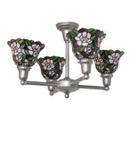 26"W Begonia 4 Lt Chandelier