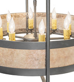 22"W Aldari 8 Lt Chandelier