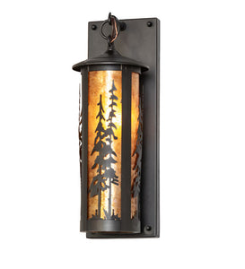 5"W Fulton Tall Pines Outdoor Wall Sconce