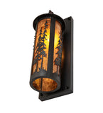5"W Fulton Tall Pines Outdoor Wall Sconce