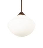 12"W Revival Schoolhouse Traditional Globe Pendant