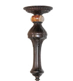 20"W Tiffany Turning Leaf Semi-Flushmount