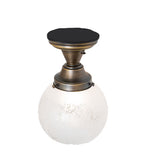8"W Revival Schoolhouse Vivianna Flush Mount