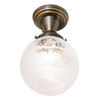 8"W Revival Schoolhouse Vivianna Flushmount