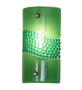 6"W Metro Fusion Green Pietre Wall Sconce