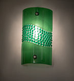 6"W Metro Fusion Green Pietre Wall Sconce