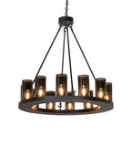 36"W Loxley 12 Lt Chandelier