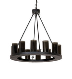 36"W Loxley 12 Lt Chandelier