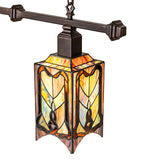 48"L Cottage Mission 3 Lt Island Pendant