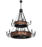 72"W Costello 18 Lt Two Tier Chandel-Air Fan