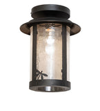 10"W Fulton Dragonfly Outdoor Flush Mount