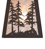 7" Square Tall Pines Outdoor Pendant