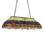 40"L Tiffany Hanging Head Dragonfly Oblong Pendant