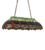 40"L Tiffany Hanging Head Dragonfly Oblong Pendant
