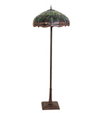 64"H Tiffany Hanginghead Dragonfly Floor Lamp