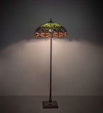 64"H Tiffany Hanginghead Dragonfly Floor Lamp