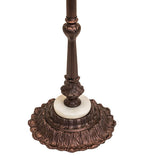 24"H Tiffany Jeweled Peacock Floor Lamp