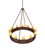 60"W Lorenzo 12 Lt Chandelier