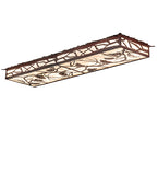 50"L Whispering Pines Oblong Flush Mount