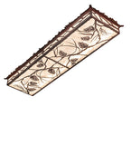 50"L Whispering Pines Oblong Flush Mount