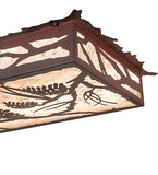 50"L Whispering Pines Oblong Flush Mount