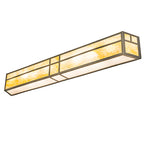 50"W Hyde Park Double Bar Mission Vanity Light
