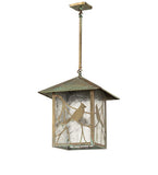 16"Sq Seneca Song Bird Outdoor Pendant