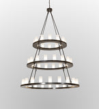 60"W Loxley 48 Lt Three Tier Chandelier