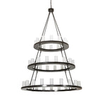 60"W Loxley 48 Lt Three Tier Chandelier