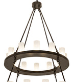 60"W Loxley 48 Lt Three Tier Chandelier