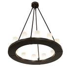 36"W Loxley 12 Lt Chandelier
