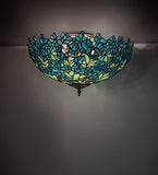 18"W Nightfall Wisteria Flushmount