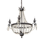 34"W Antonia 4 Lt Glam Chandelier