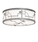 24"W Revival Deco Flush Mount