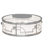 24"W Revival Deco Flush Mount