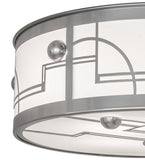 24"W Revival Deco Flush Mount