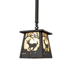 7"Sq Deer at Dawn Mini Pendant